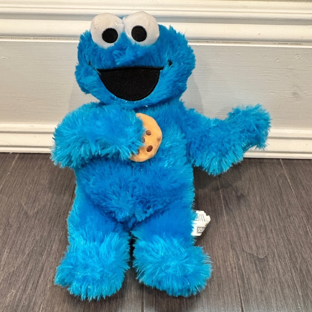 Sesame Street Cookie Monster 10” in Blue Plush Stuffed Animal Toddler Kids Baby